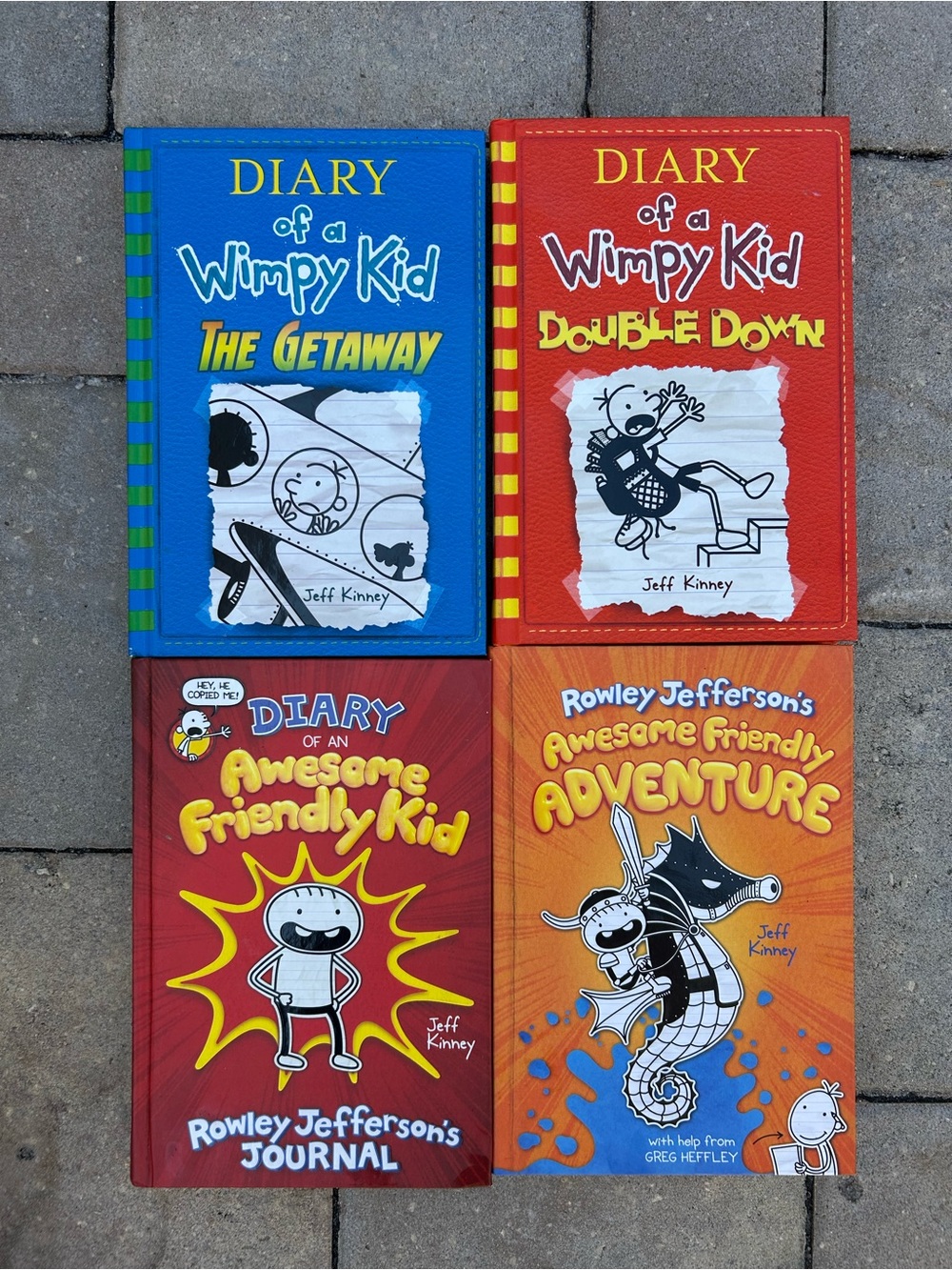 Diary of a Wimpy Kid & Awesome Friendly Kid Adventure Book Lot